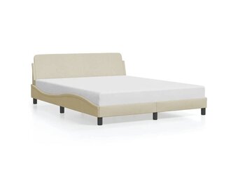 vidaXL Crème Bedframe 160x200 cm | 30% Korting