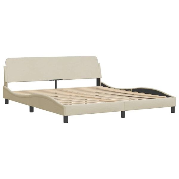 vidaXL Crème Bedframe 160x200 cm | 30% Korting