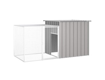 vidaXL Kippenhok Gegalvaniseerd Staal - 200x91x100 cm - 30% Korting