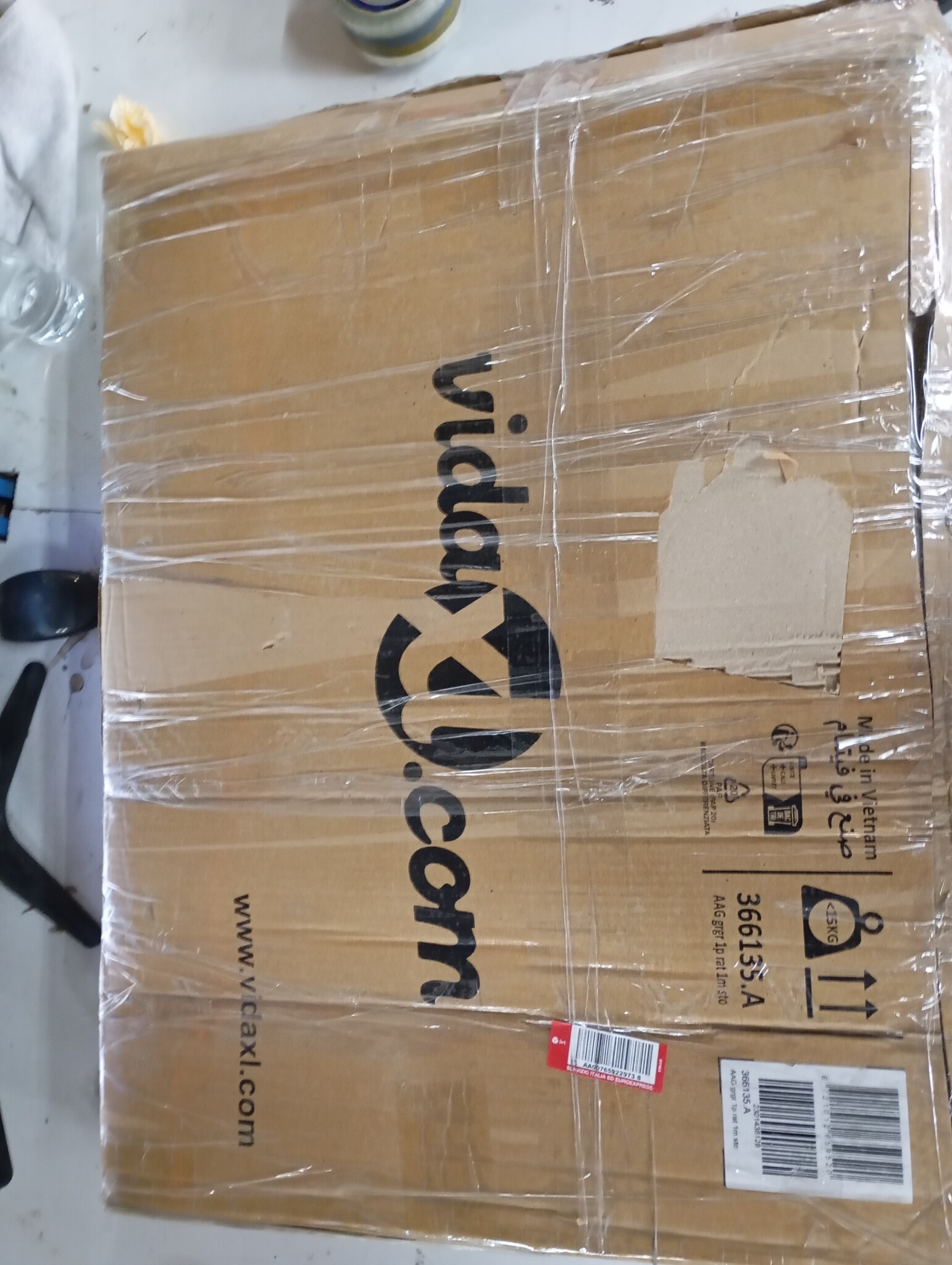 vidaXL Tuinstoel met Kussens & Opbergruimte - 50% Korting!