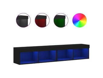 VidaXL TV-meubels met LED 2 st. Zwart - 30% Korting!