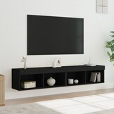 VidaXL TV-meubels met LED 2 st. Zwart - 30% Korting!
