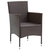 vidaXL Tuinstoelen Poly Rattan Bruin - 30% Korting!