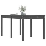 vidaXL Tuintafel Grenenhout Grijs | 159,5x82,5x76 cm | 30% Korting
