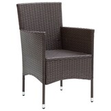 vidaXL Tuinstoelen Poly Rattan Bruin - 30% Korting!