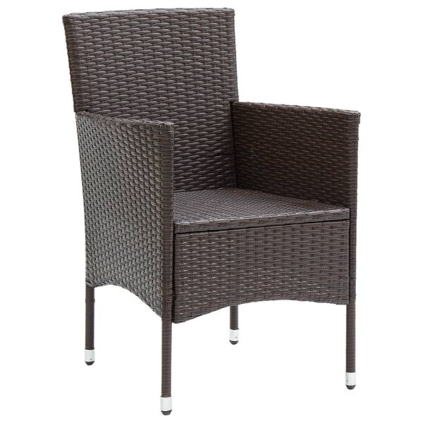 vidaXL Tuinstoelen Poly Rattan Bruin - 30% Korting!