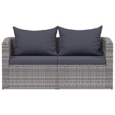 VidaXL Tuinhoekbanken Poly Rattan Grijs | 30% Korting