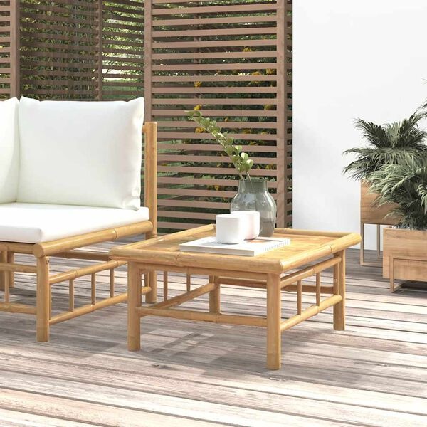 vidaXL Bamboe Tuintafel 65x55x30 cm - Nu 30% Korting!