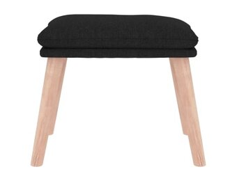 VidaXL Voetenbank Zwart - 45x29,5x35 cm - Nu 35% Korting!