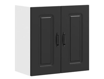 vidaXL Keukenwandkast Kalmar bewerkt hout zwart - 30% Korting