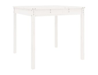 vidaXL Tuintafel Grenenhout Wit (30% Korting!)