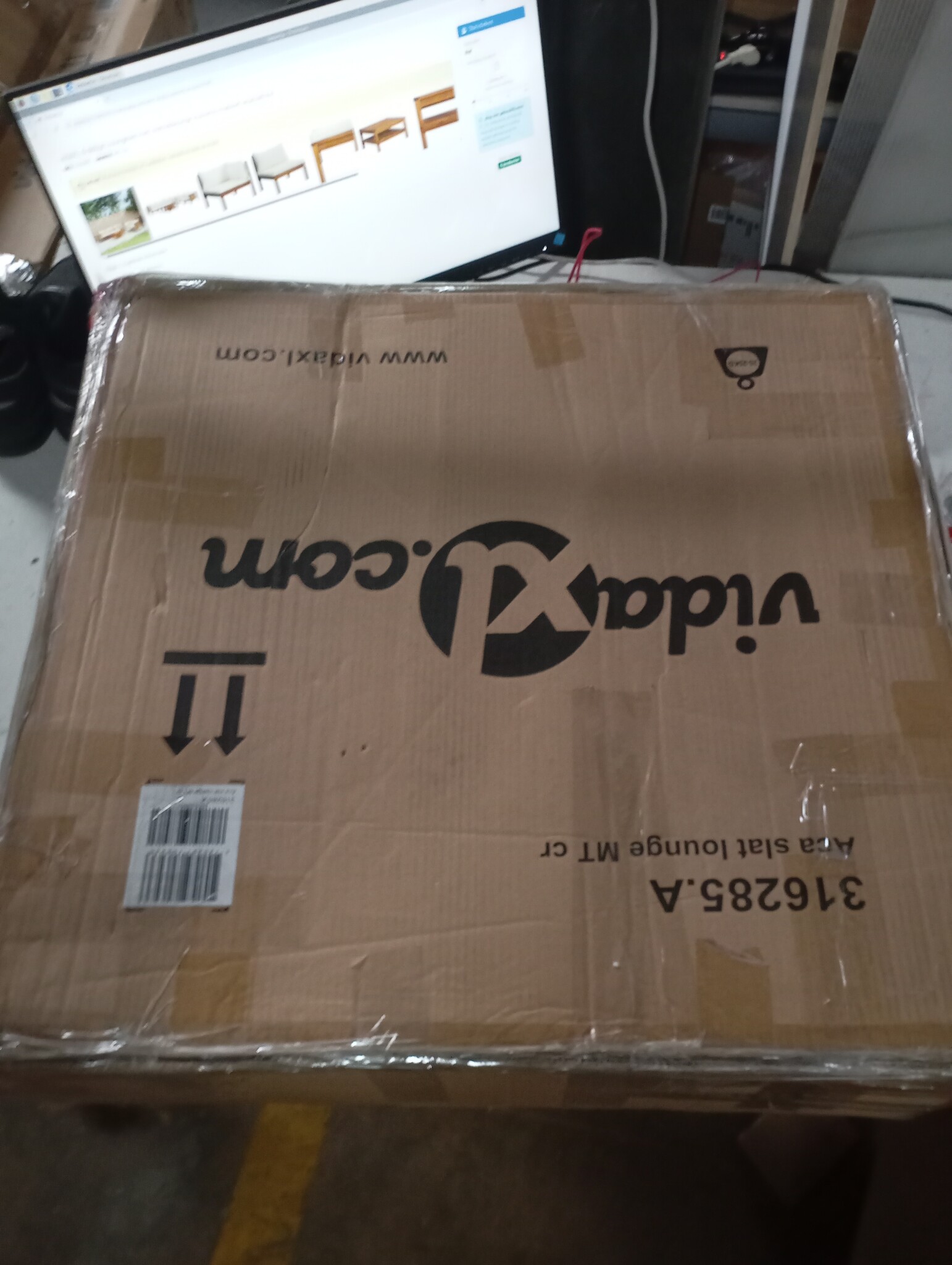 vidaXL Bankstel Acaciahout - 55% Korting!