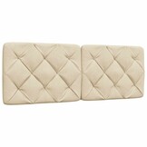 vidaXL Hoofdbordkussen Crèmekleurig (140cm) - 30% Korting