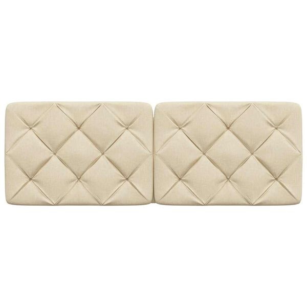 vidaXL Hoofdbordkussen Crèmekleurig (140cm) - 30% Korting