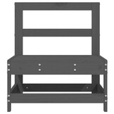 vidaXL Tuinmiddenbanken 2 st massief grenenhout grijs - 30% korting!