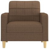 VidaXL Fauteuil - 60 cm, Stof Bruin - 30% Korting!