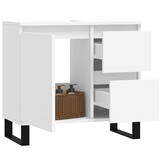 vidaXL Badkamerkast 65x33x60cm Wit | -50% Korting
