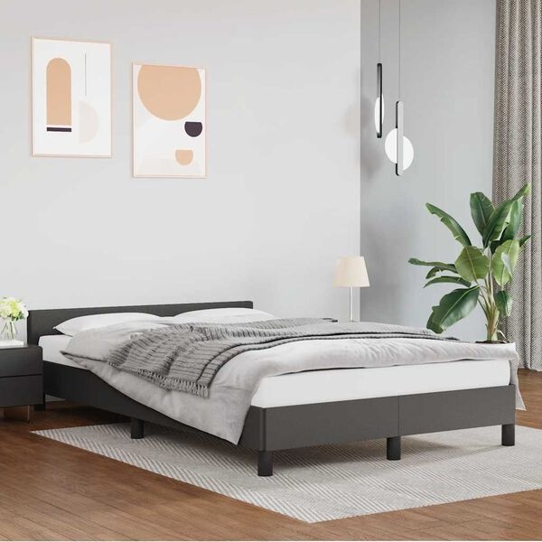 vidaXL Bedframe Grijs (120x200cm) - 60% Korting