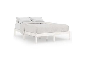 VidaXL Bedframe Grenenhout Wit 200x200 cm - 30% Korting!