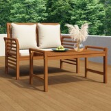 vidaXL 2-delige Loungeset Acaciahout - 30% Korting!
