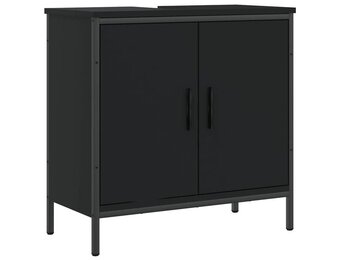 vidaXL Wastafelkast 60x30x60 cm - Zwart, 35% Korting