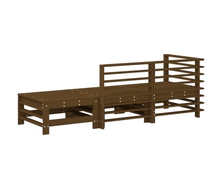 vidaXL 3-delige Loungeset Grenenhout - 30% Korting