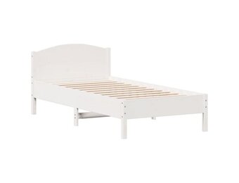 vidaXL Grenenhouten Bedframe Wit 90x190 | 30% Korting