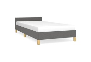 vidaXL Bedframe 100x200cm Donkergrijs - Nu 30% Korting!