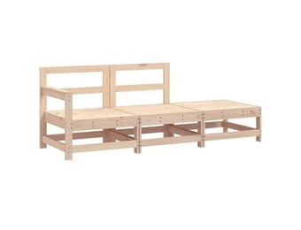 vidaXL Loungeset Grenenhout - 3-delig - 30% Korting