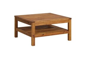 vidaXL Salontafel Massief Acaciahout (65x65x35 cm) - 40% Korting