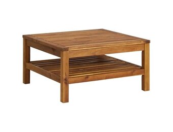 vidaXL Salontafel Massief Acaciahout (65x65x35 cm) - 40% Korting