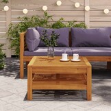 vidaXL Salontafel Massief Acaciahout (65x65x35 cm) - 40% Korting