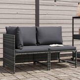 vidaXL Loungeset met kussens - 30% korting