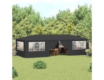 vidaXL Partytent 4x9m Antraciet - 35% Korting - Nu met zijwanden!