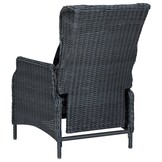 vidaXL Tuinstoel Poly Rattan Donkergrijs - 35% Korting!