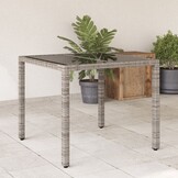 vidaXL Tuintafel Poly Rattan Grijs (30% Korting!)