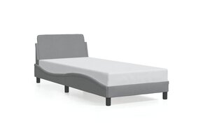 vidaXL Bedframe 80x200cm Stoffen, Lichtgrijs - Nu 30% Korting!