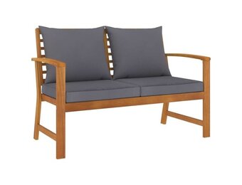 vidaXL Tuinbank Acaciahout 120cm met Kussen - 55% Korting