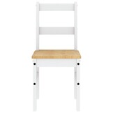 vidaXL Eetkamerstoelen 2 st. Grenenhout Wit - 30% Korting!