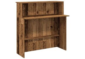 vidaXL Receptiebalie - 100x50x103,5 cm - Oud Houtkleurig - 30% Korting