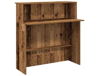 vidaXL Receptiebalie - 100x50x103,5 cm - Oud Houtkleurig - 30% Korting