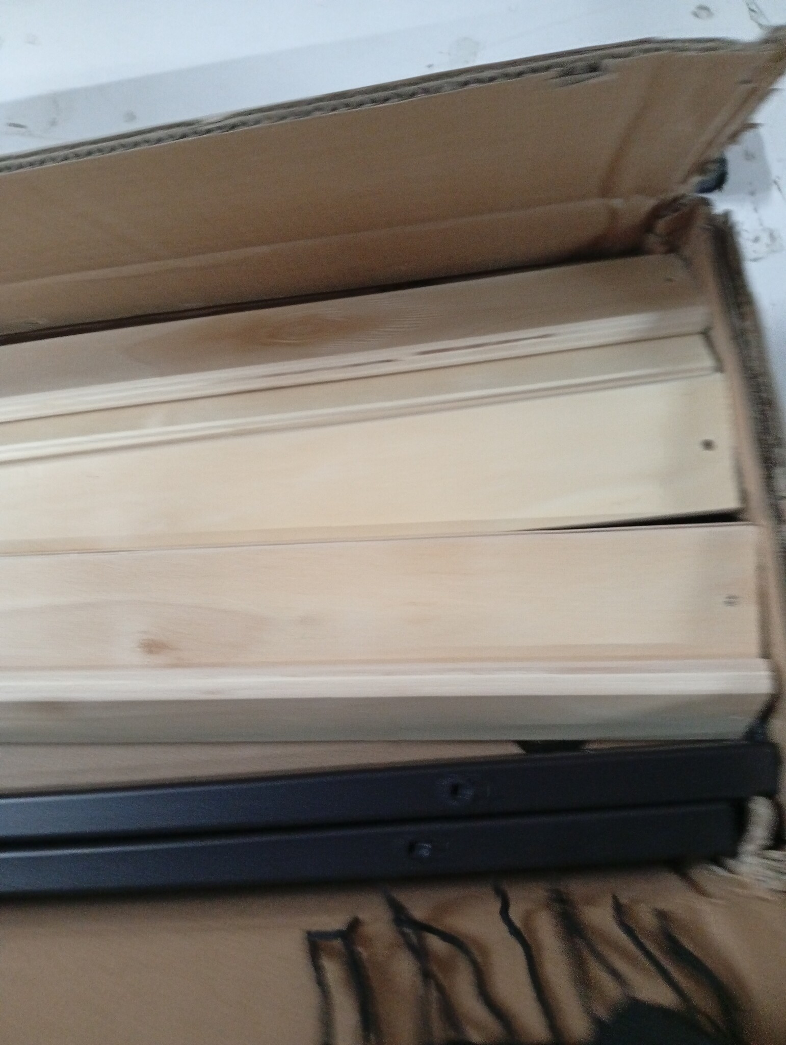 vidaXL Bedframe 120x200 cm Zwart - Stof | 55% Korting!