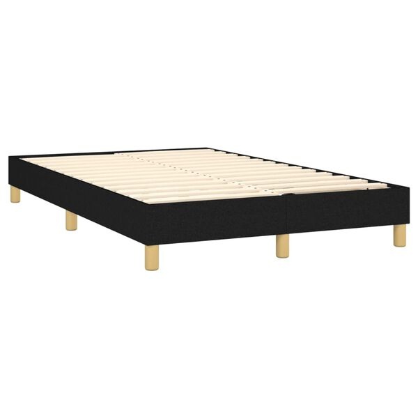 vidaXL Bedframe 120x200 cm Zwart - Stof | 55% Korting!