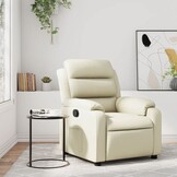 vidaXL Fauteuil Kunstleer Crèmekleurig - 35% Korting!