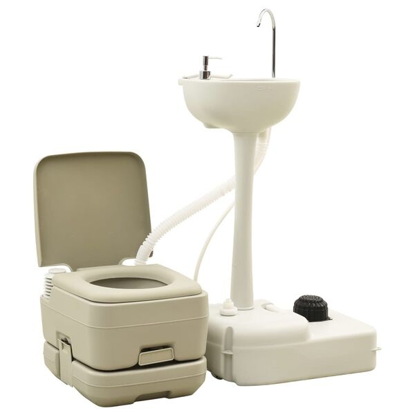 vidaXL Kampeertoilet & Wasbakset 35% Korting