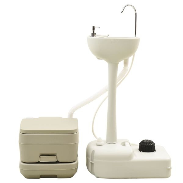 vidaXL Kampeertoilet & Wasbakset 35% Korting