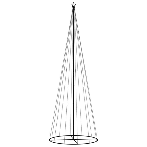 VidaXL Kegelkerstboom 732 LED's Warmwit 160x500cm - 60% Korting!