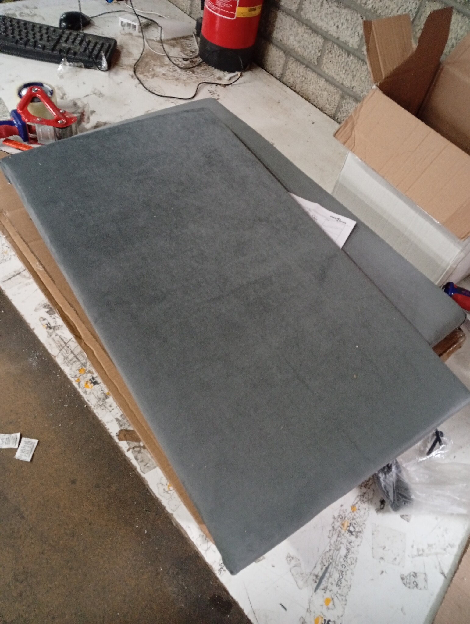 VidaXL Hoofdbord Fluweel Donkergrijs - Nu 60% Korting!