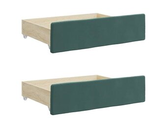 vidaXL Bedlades (2 st.) Donkergroen - 30% Korting!