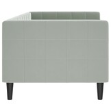 vidaXL Slaapbank 80x200cm Fluweel Lichtgrijs - 30% Korting!